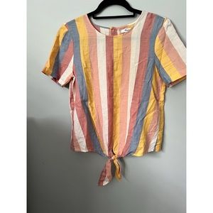 Madewell Blouse with Button Detail on Back